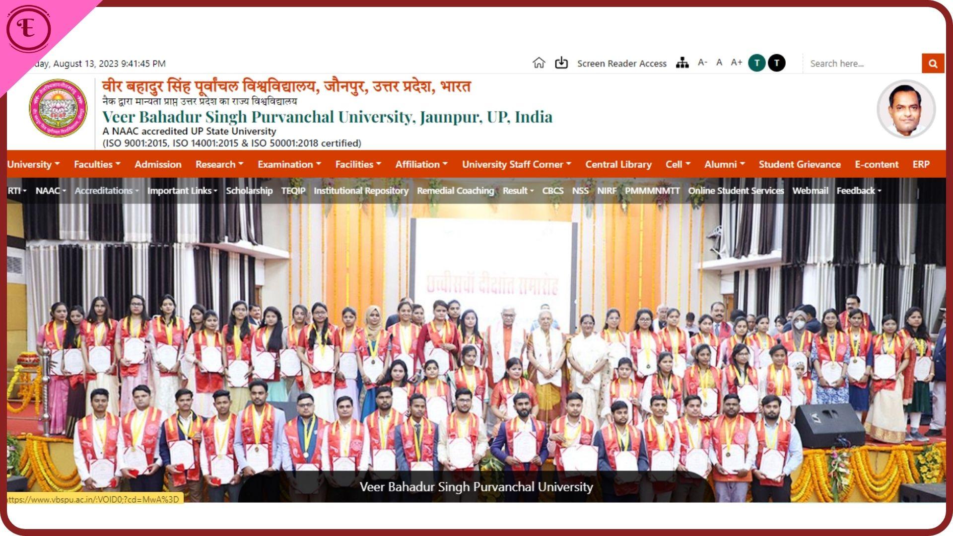 VBSPU Result 2024 B.Ed BA B.Sc B.Com